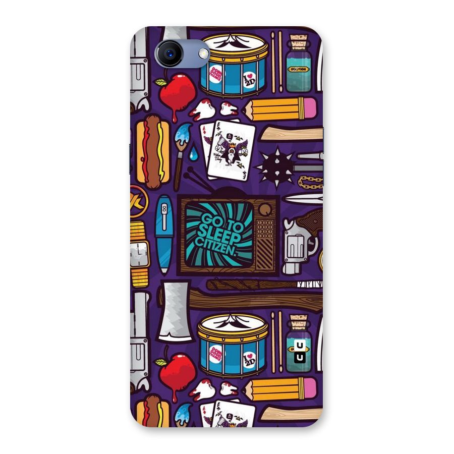 Go To Sleep Back Case for Oppo Realme 1