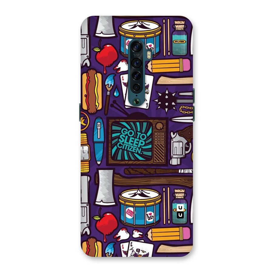 Go To Sleep Back Case for Oppo Reno2