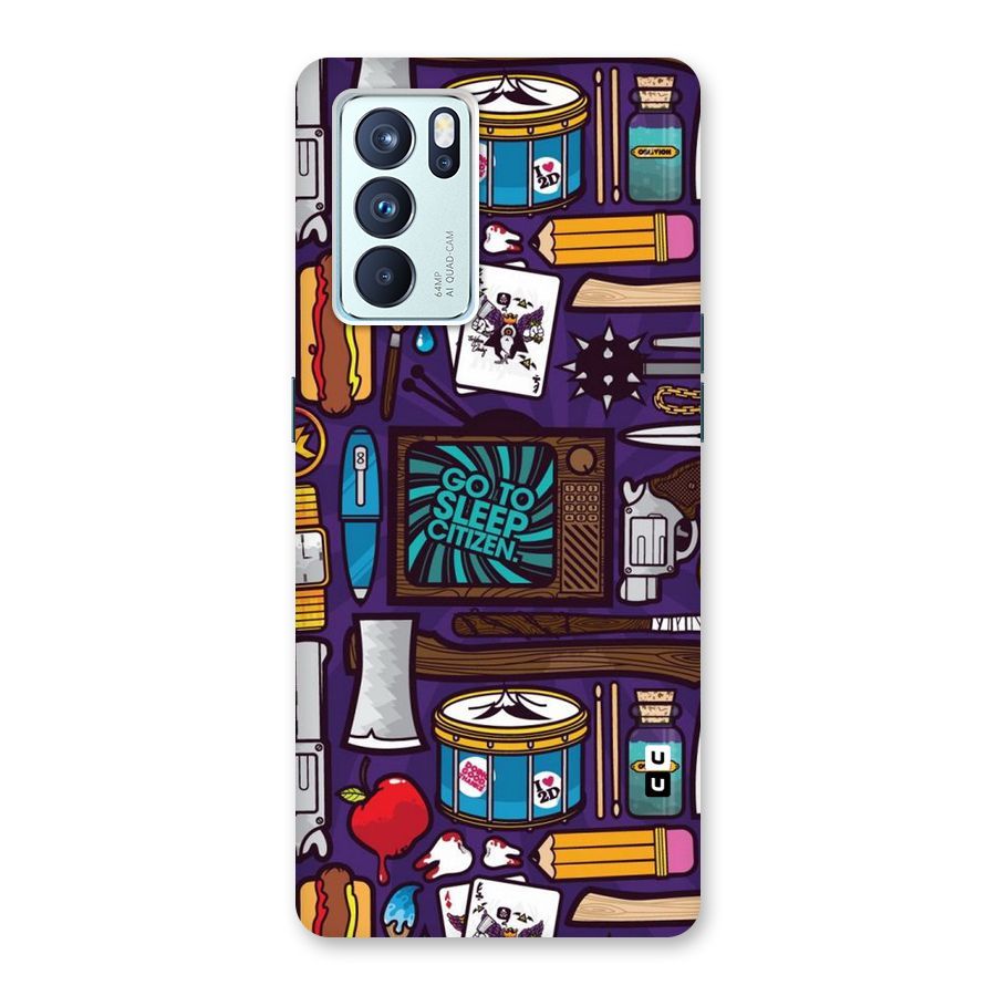 Go To Sleep Back Case for Oppo Reno6 Pro 5G