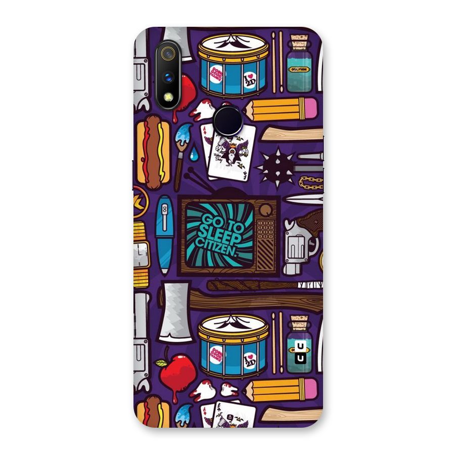 Go To Sleep Back Case for Realme 3 Pro