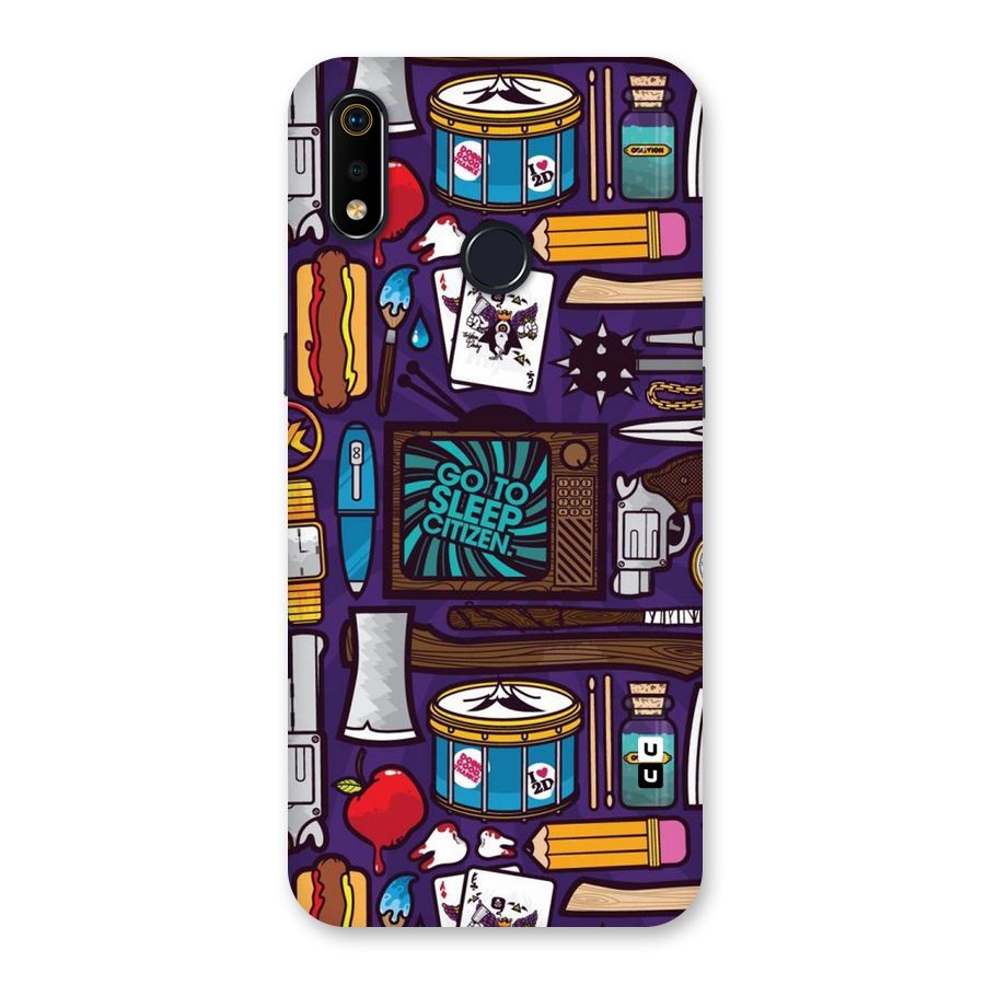 Go To Sleep Back Case for Realme 3i