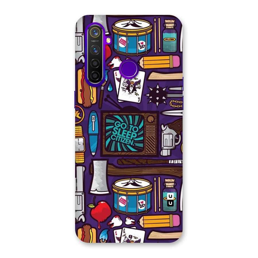 Go To Sleep Back Case for Realme 5 Pro