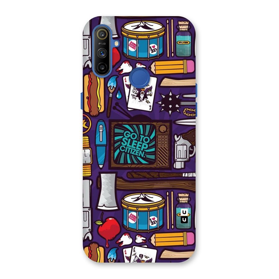Go To Sleep Back Case for Realme Narzo 10A