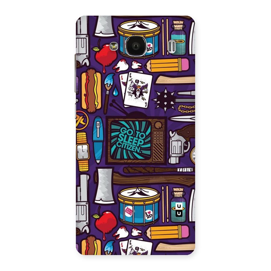 Go To Sleep Back Case for Redmi 2
