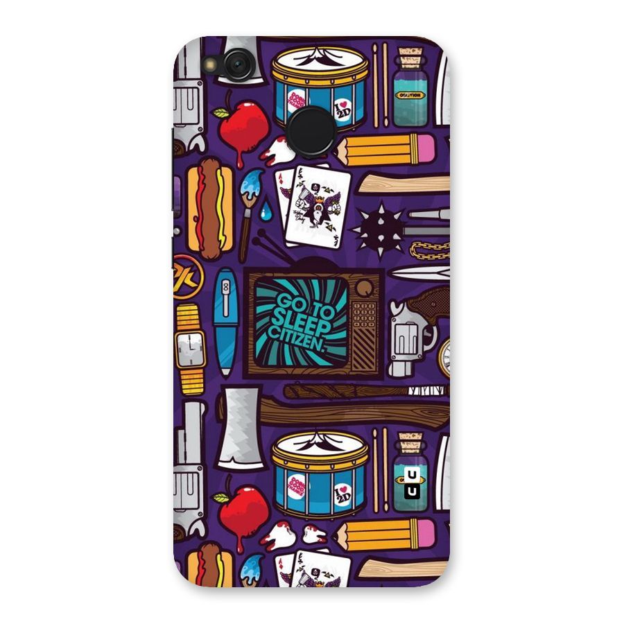 Go To Sleep Back Case for Redmi 4