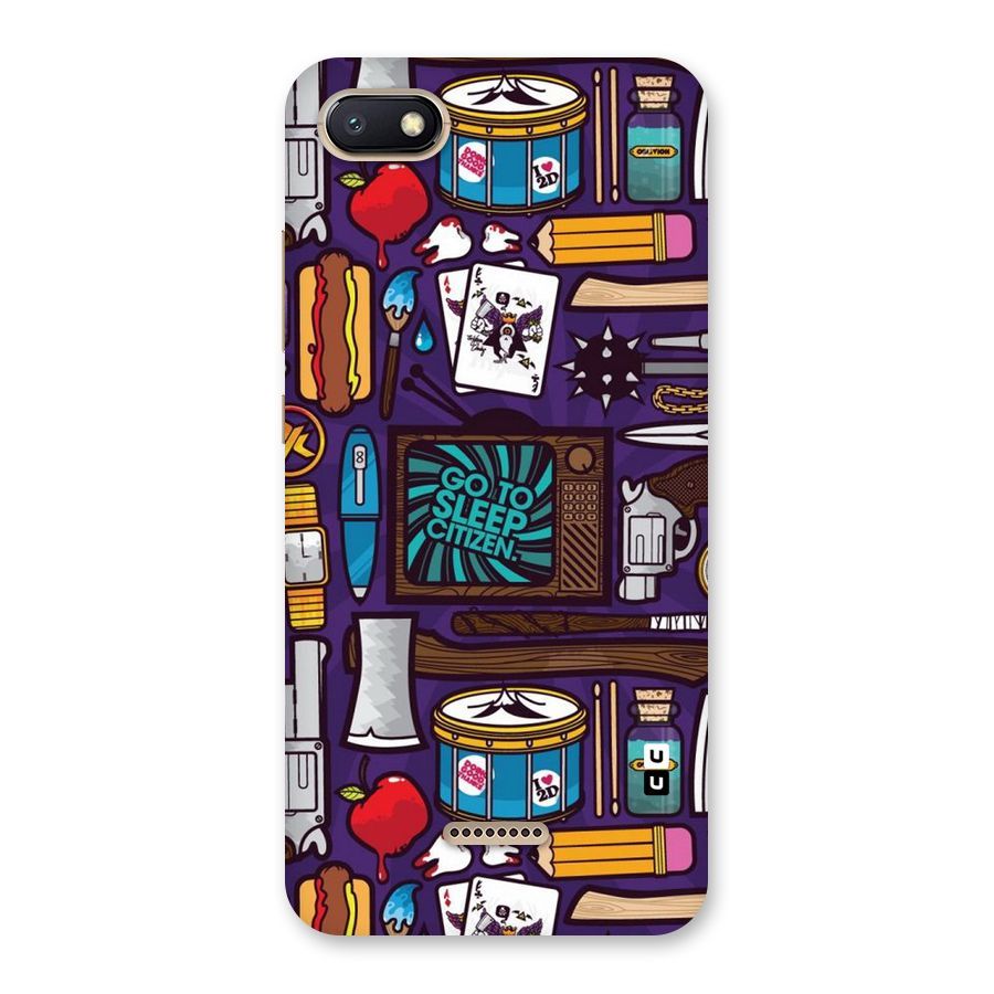 Go To Sleep Back Case for Redmi 6A