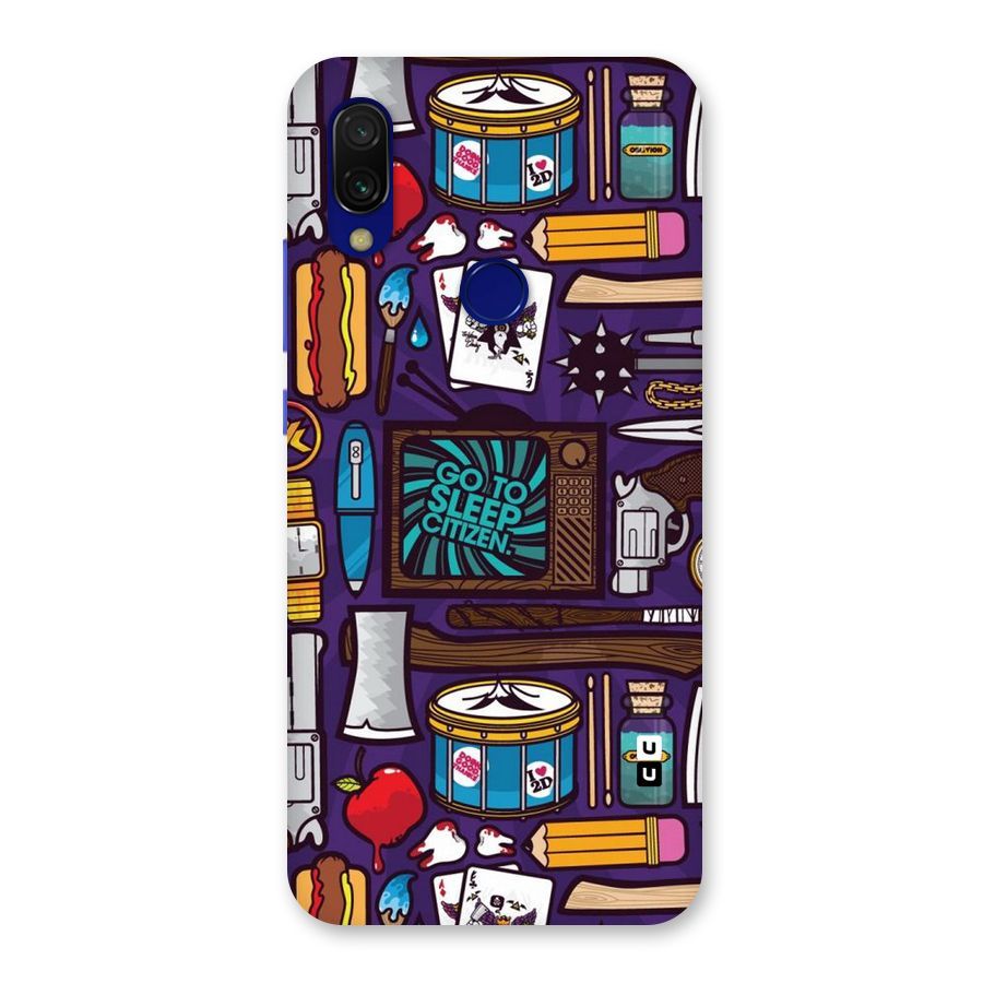 Go To Sleep Back Case for Redmi 7