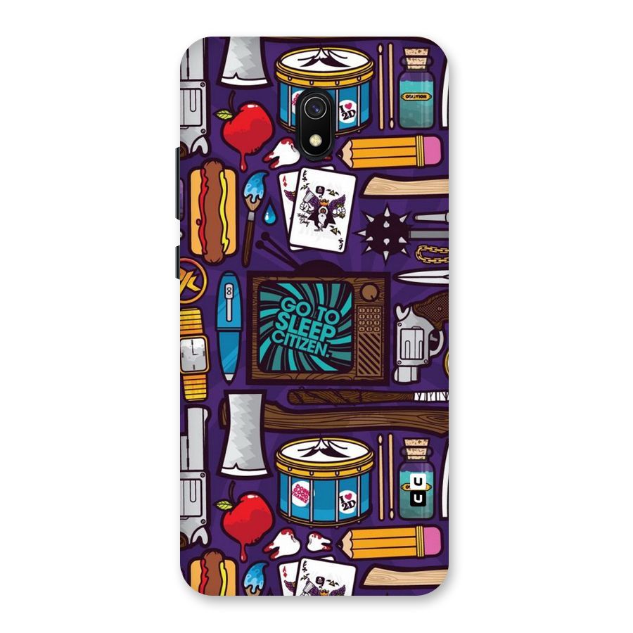 Go To Sleep Back Case for Redmi 8A