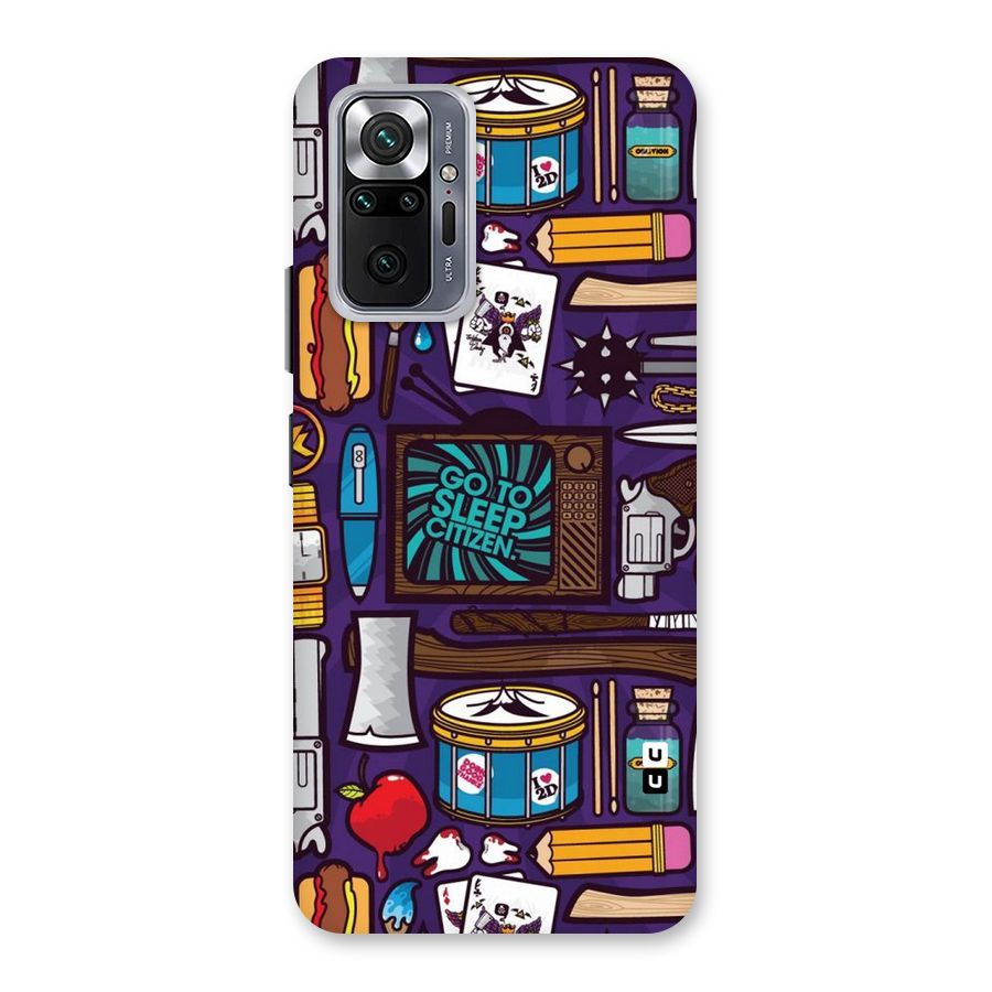 Go To Sleep Back Case for Redmi Note 10 Pro