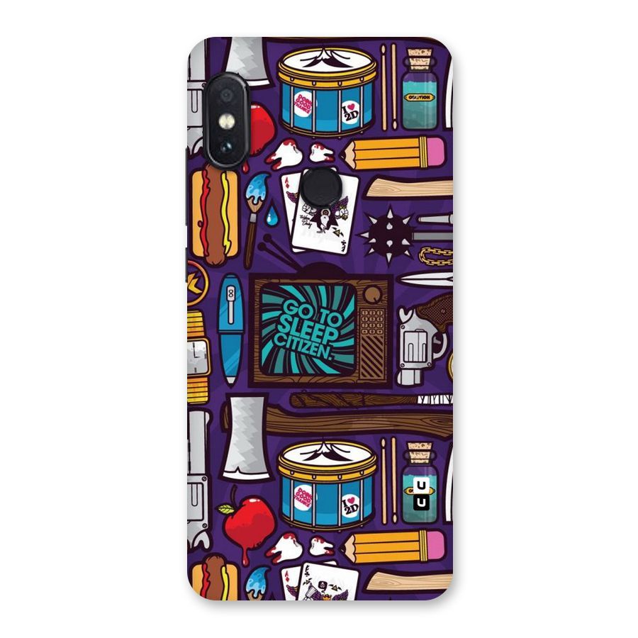 Go To Sleep Back Case for Redmi Note 5 Pro