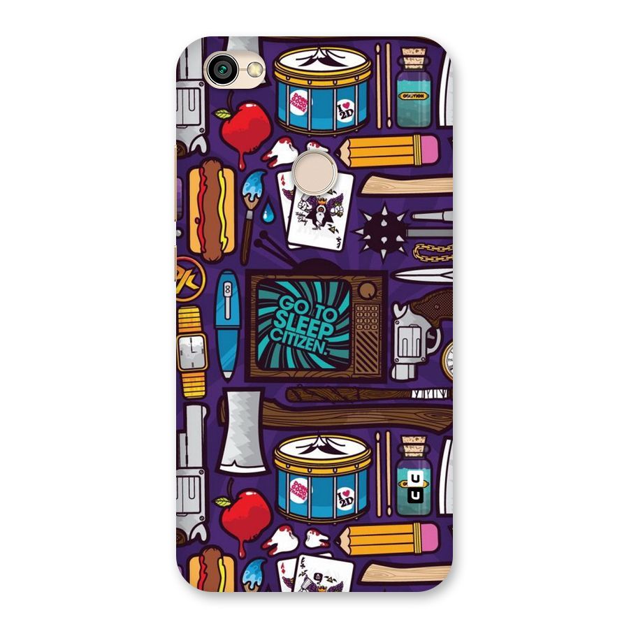 Go To Sleep Back Case for Redmi Y1 2017