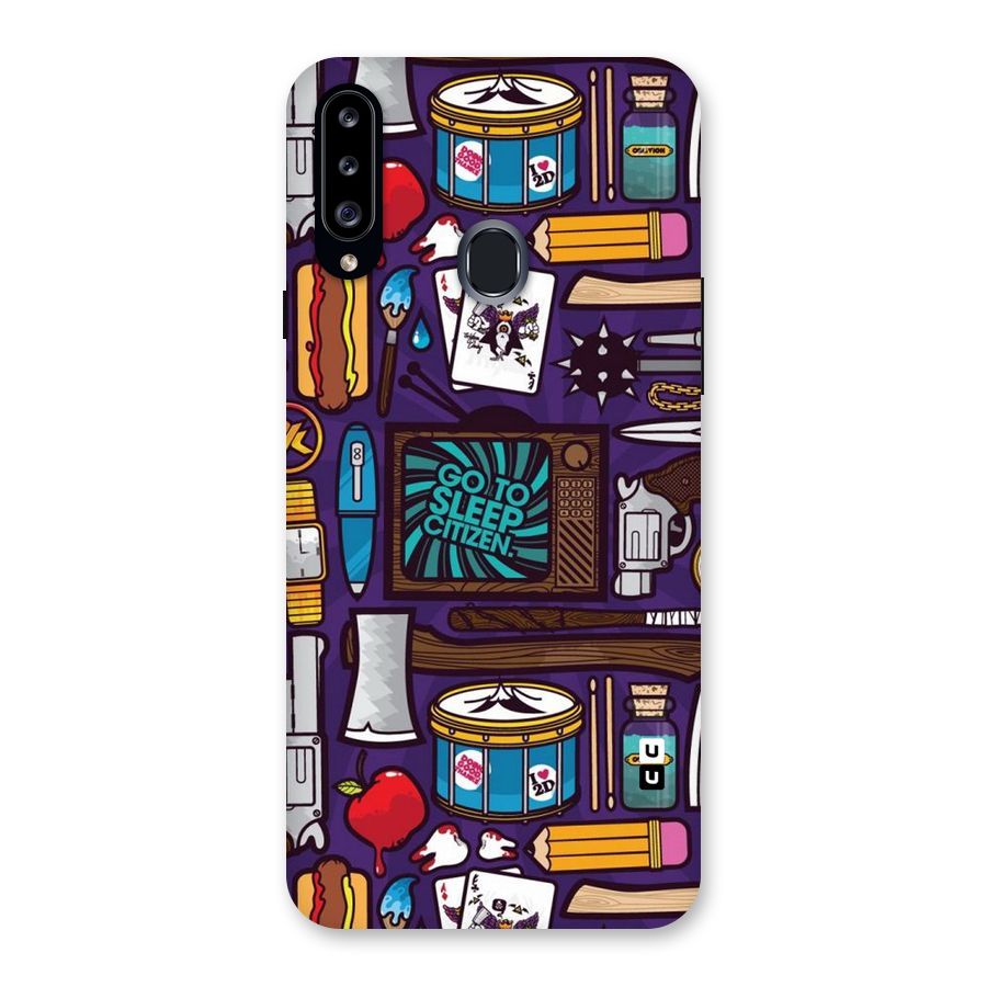 Go To Sleep Back Case for Samsung Galaxy A20s