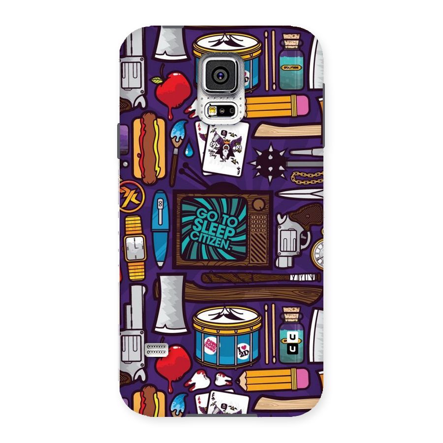 Go To Sleep Back Case for Samsung Galaxy S5