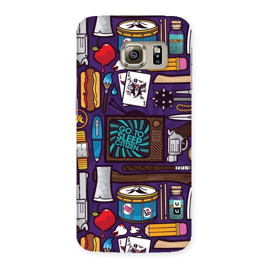 Go To Sleep Back Case for Samsung Galaxy S6 Edge