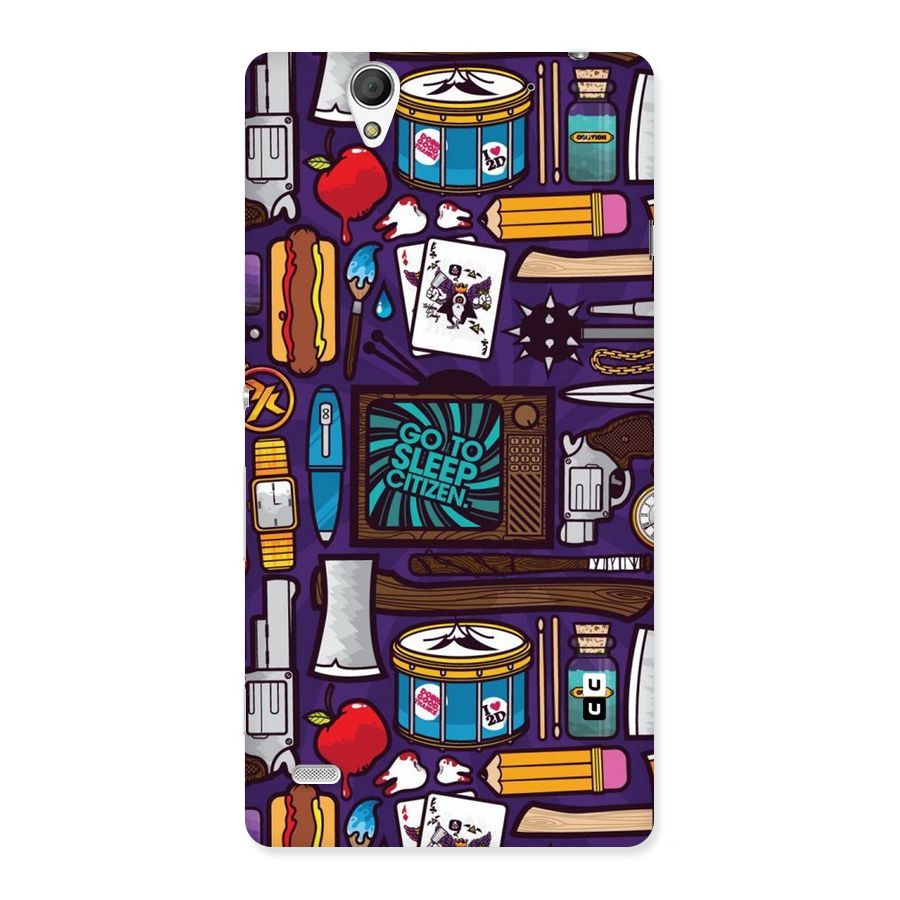Go To Sleep Back Case for Sony Xperia C4