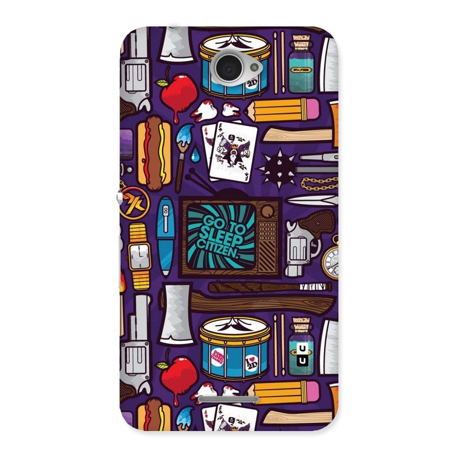 Go To Sleep Back Case for Sony Xperia E4