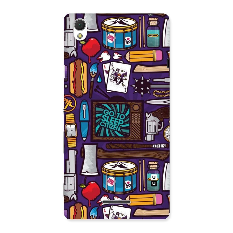 Go To Sleep Back Case for Sony Xperia T3