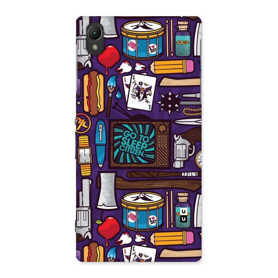 Go To Sleep Back Case for Sony Xperia Z1