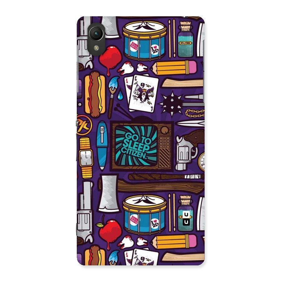 Go To Sleep Back Case for Sony Xperia Z2