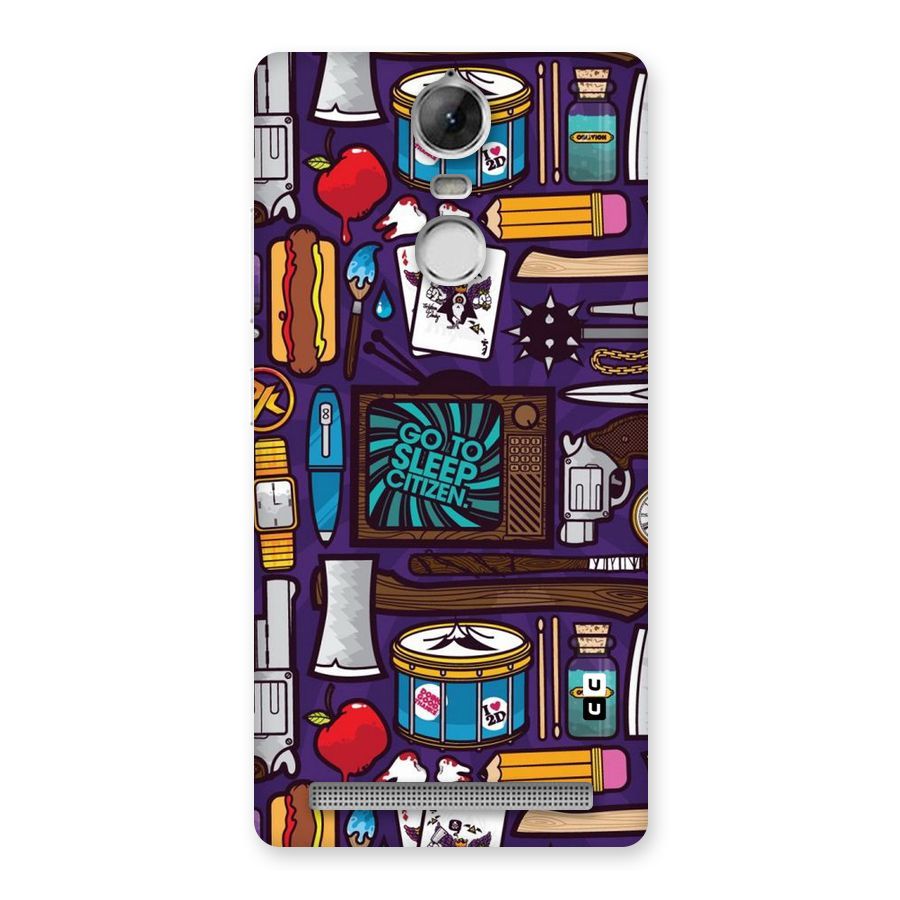 Go To Sleep Back Case for Vibe K5 Note