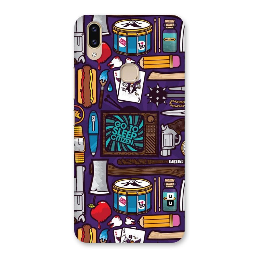 Go To Sleep Back Case for Vivo V9 Youth