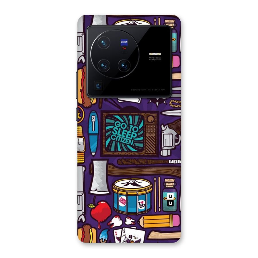 Go To Sleep Back Case for Vivo X80 Pro