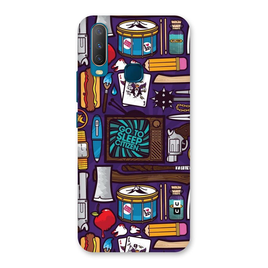 Go To Sleep Back Case for Vivo Y17