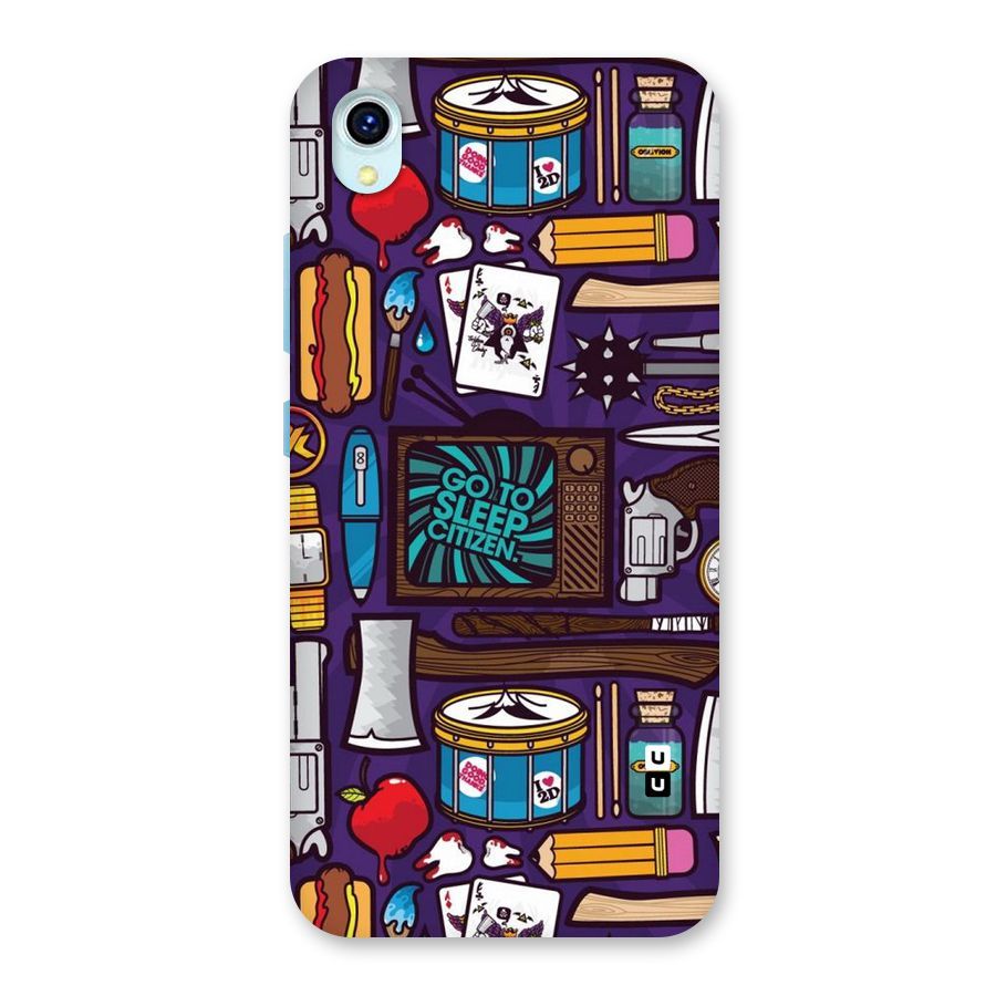 Go To Sleep Back Case for Vivo Y1s