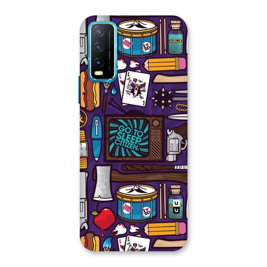 Go To Sleep Back Case for Vivo Y20A