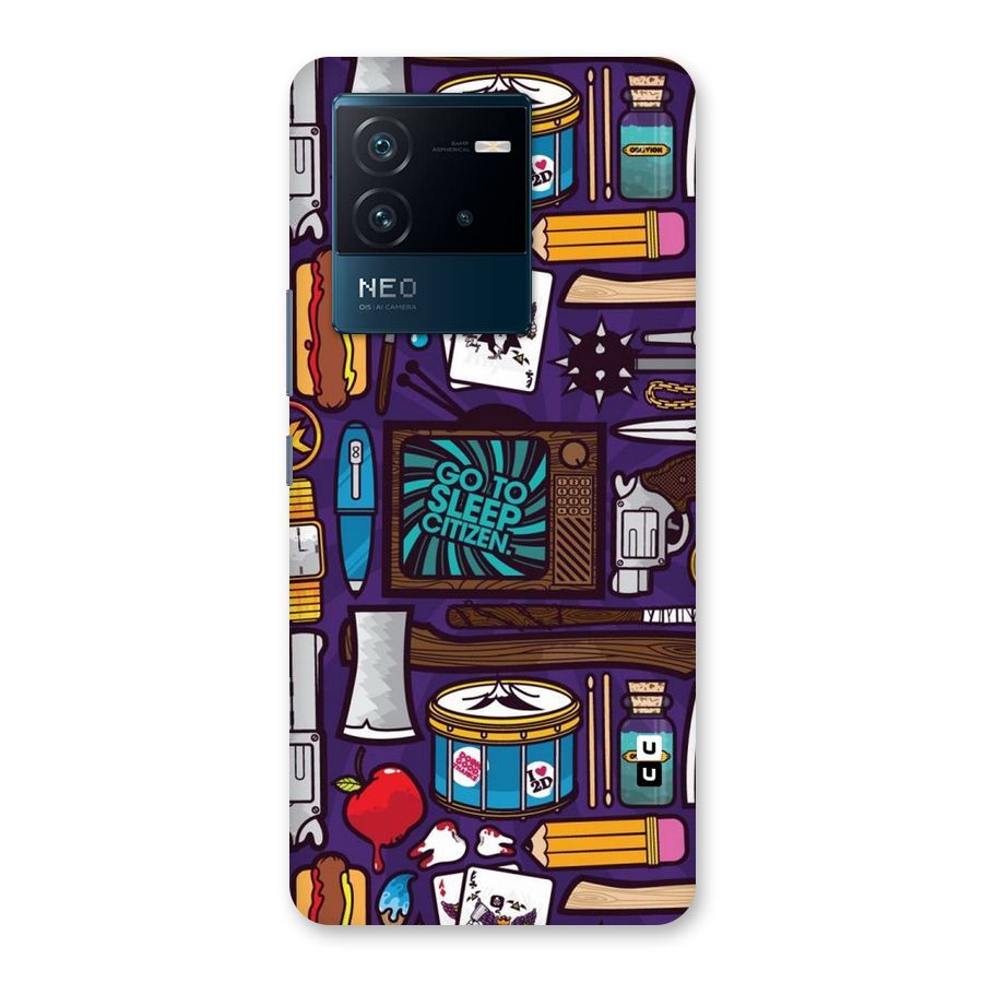 Go To Sleep Back Case for Vivo iQOO Neo 6 5G