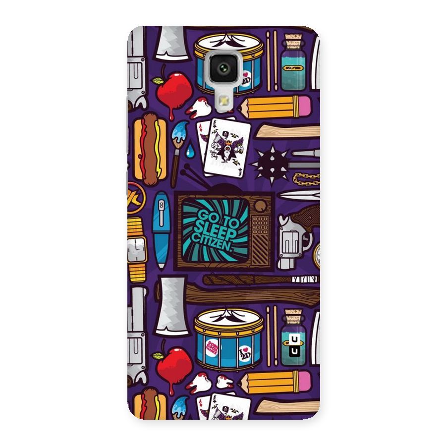 Go To Sleep Back Case for Xiaomi Mi 4
