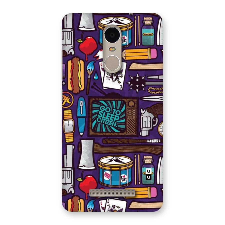 Go To Sleep Back Case for Xiaomi Redmi Note 3