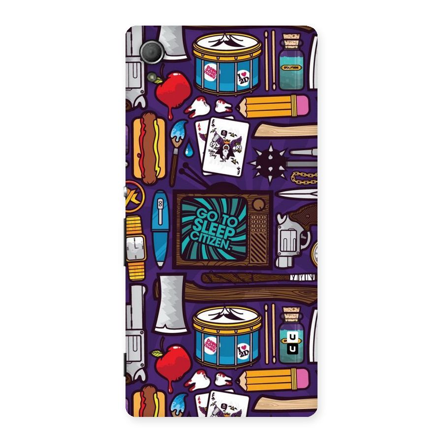 Go To Sleep Back Case for Xperia Z4