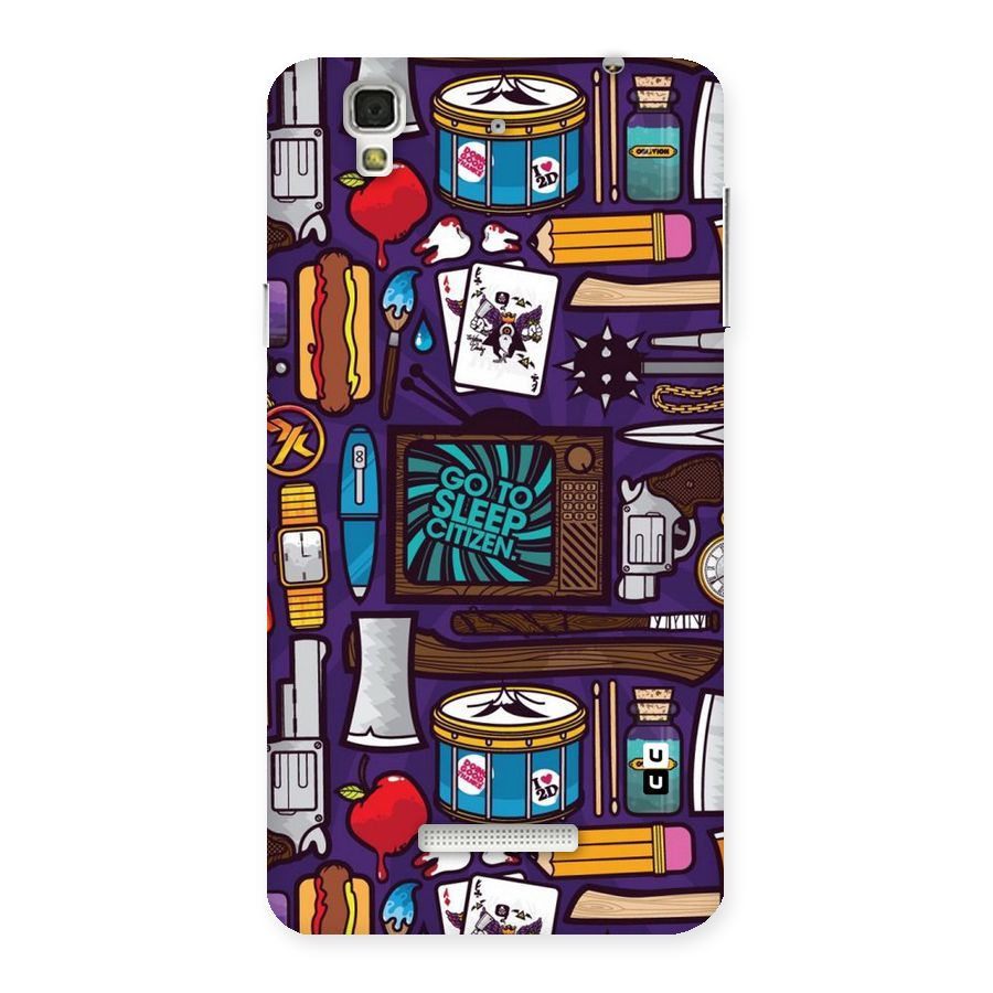 Go To Sleep Back Case for YU Yureka Plus