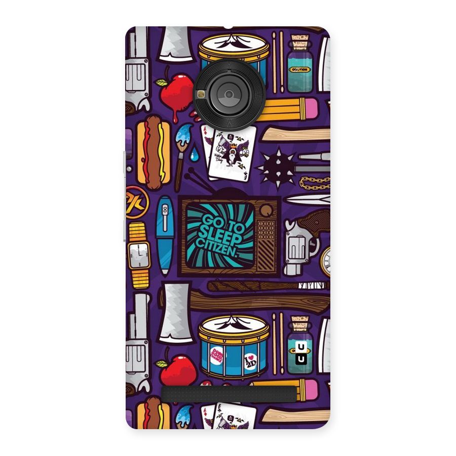 Go To Sleep Back Case for Yu Yunique