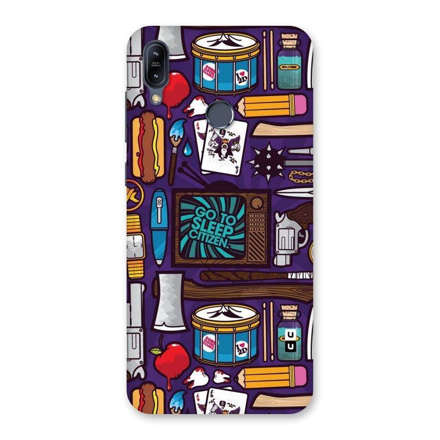 Go To Sleep Back Case for Zenfone Max M2