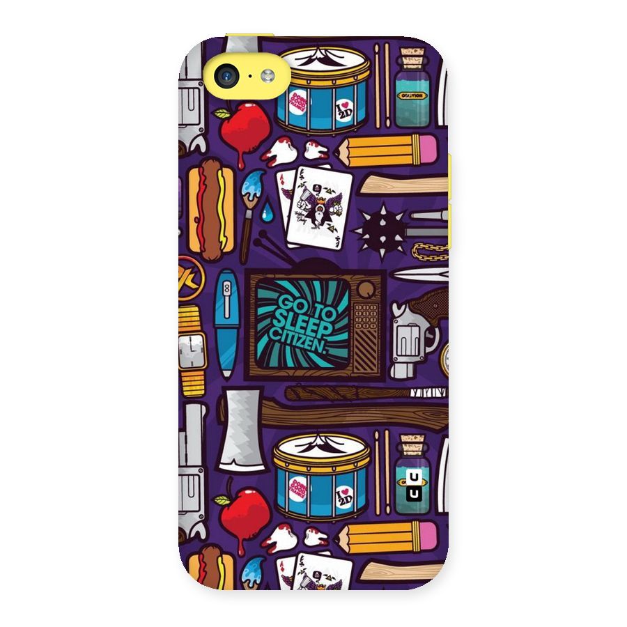Go To Sleep Back Case for iPhone 5C