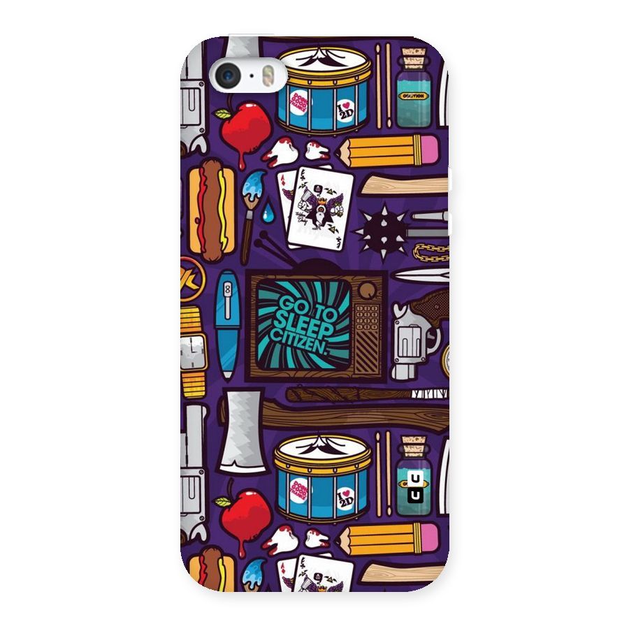 Go To Sleep Back Case for iPhone 5 5S