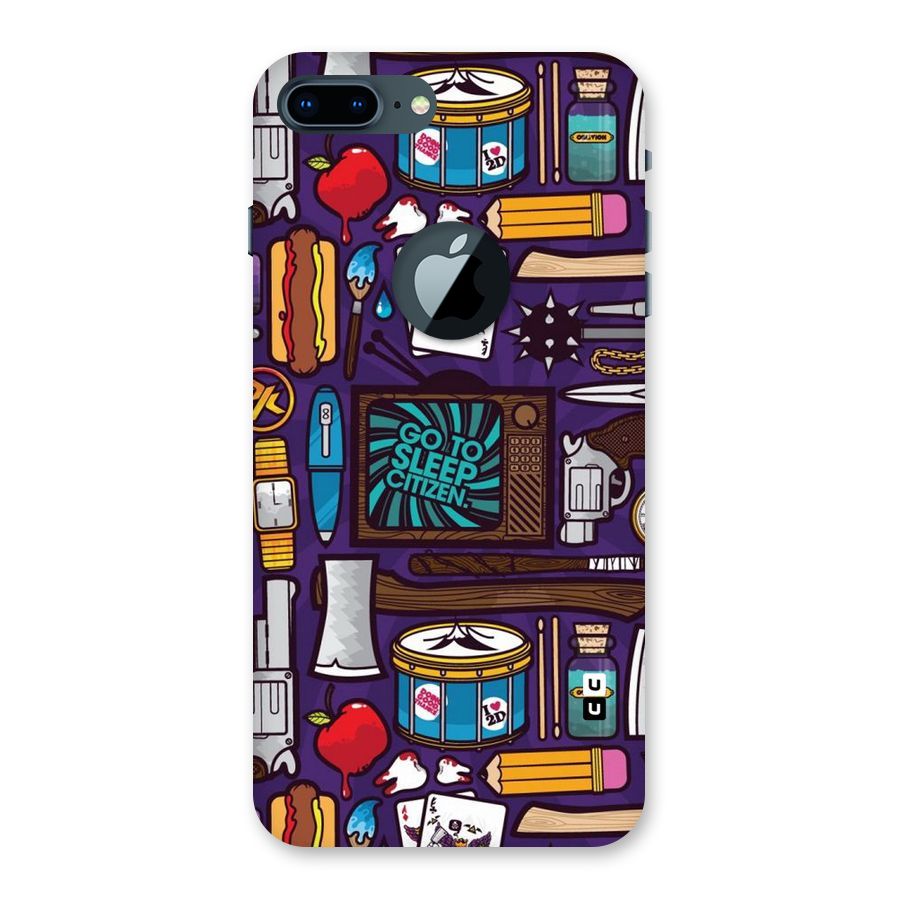Go To Sleep Back Case for iPhone 7 Plus Logo Cut