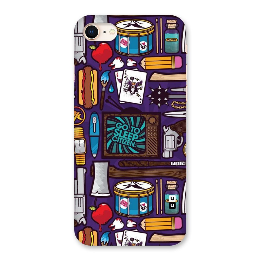 Go To Sleep Back Case for iPhone 8