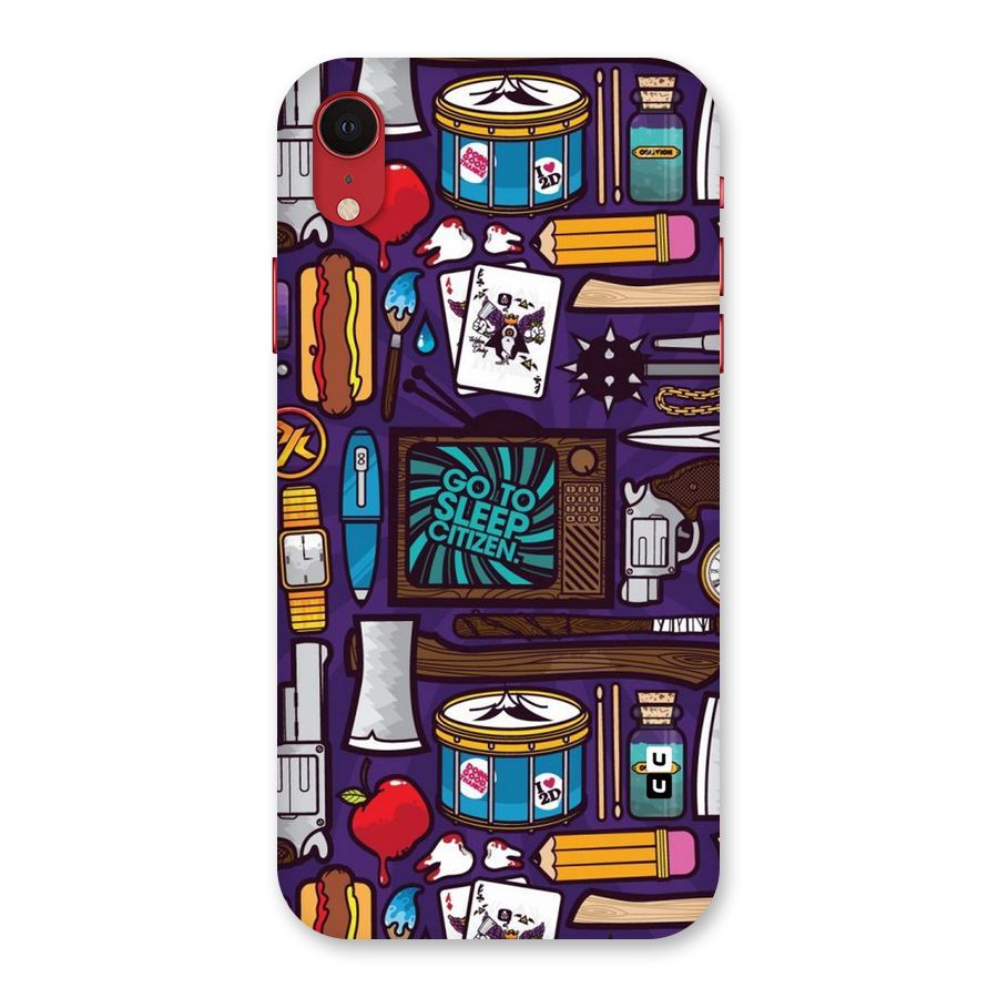 Go To Sleep Back Case for iPhone XR