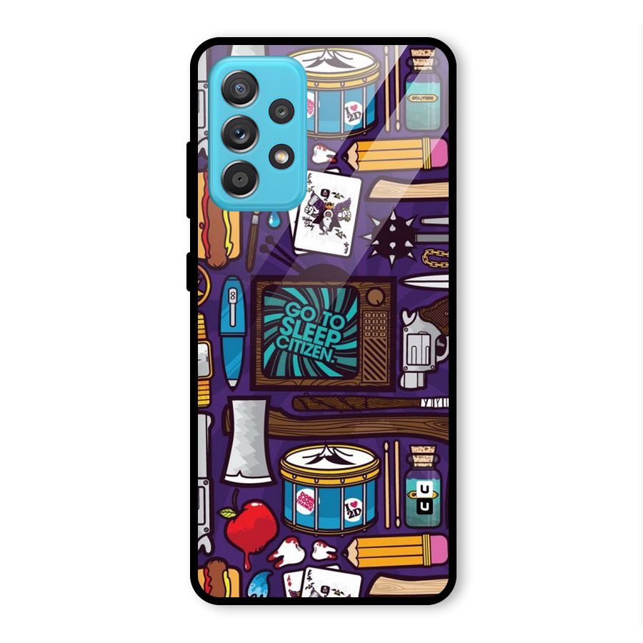 Go To Sleep Glass Back Case for Galaxy A52