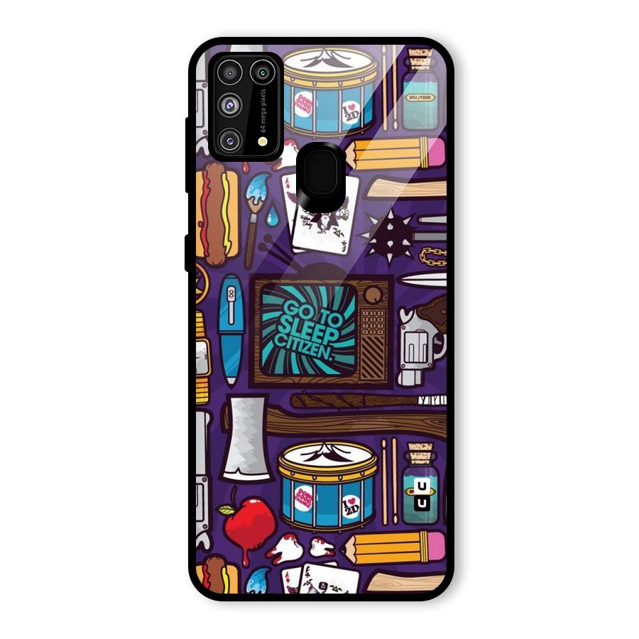 Go To Sleep Glass Back Case for Galaxy F41