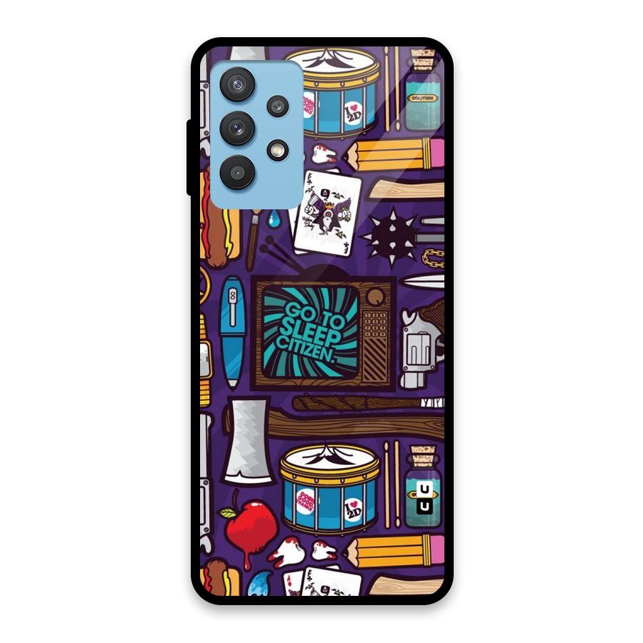 Go To Sleep Glass Back Case for Galaxy M32 5G