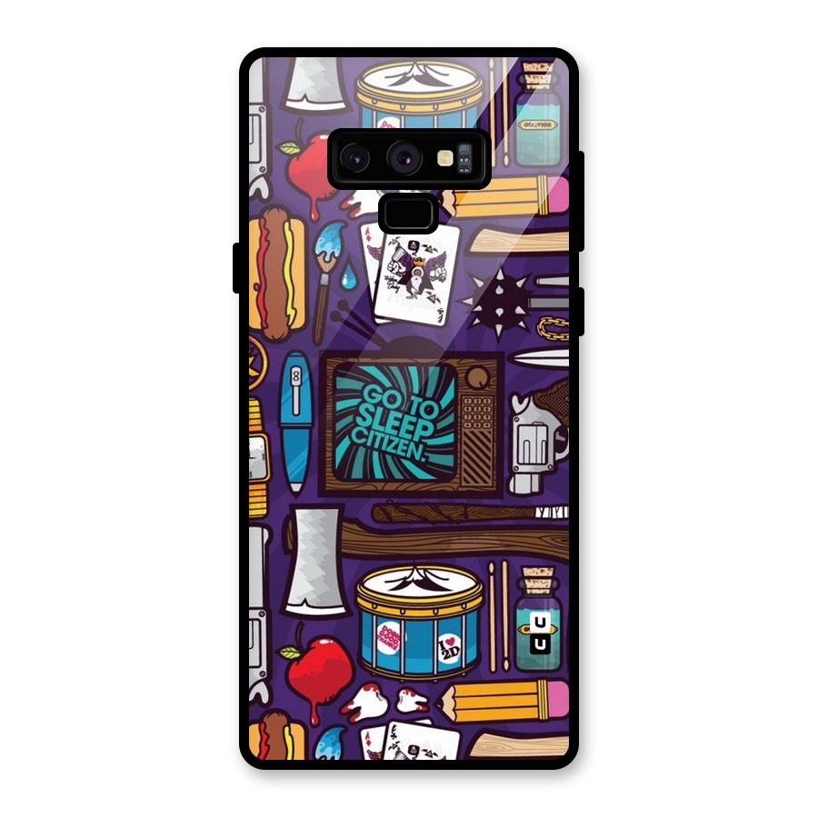 Go To Sleep Glass Back Case for Galaxy Note 9