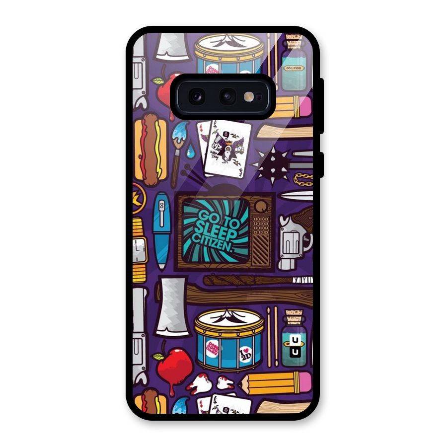 Go To Sleep Glass Back Case for Galaxy S10e