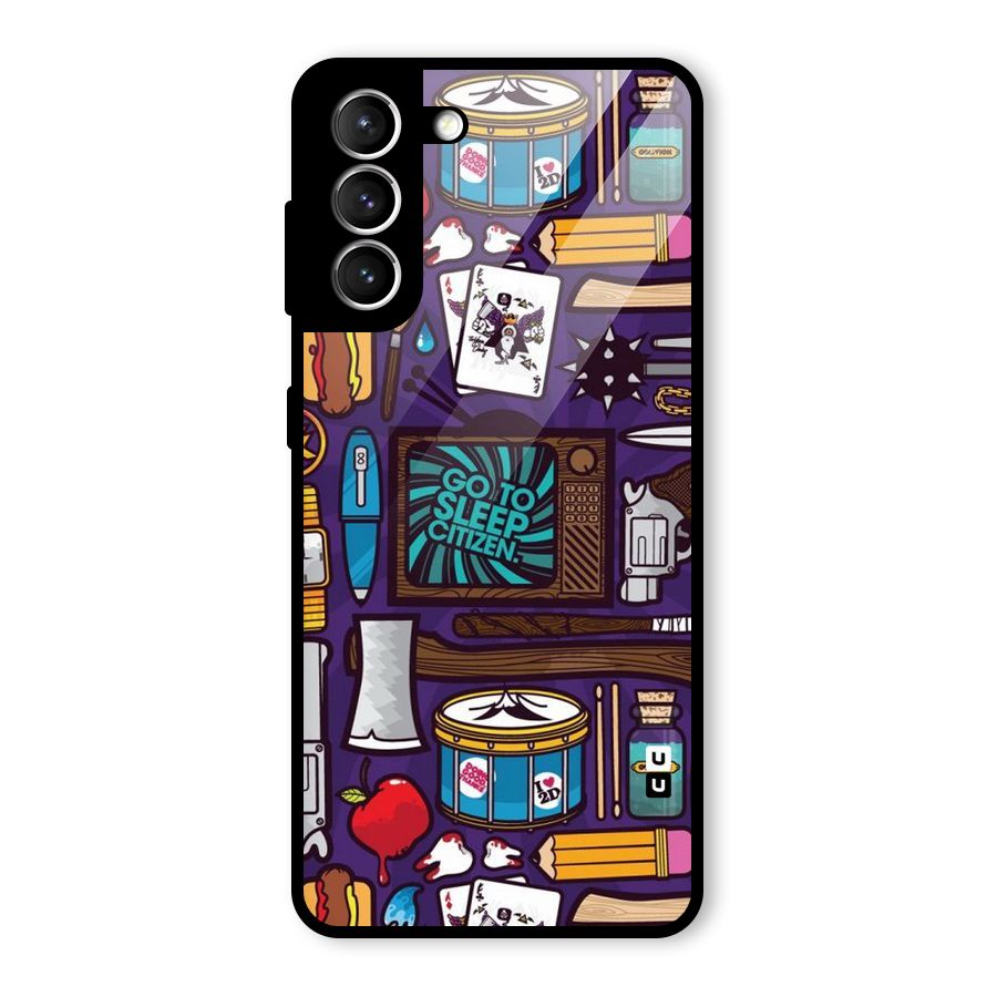 Go To Sleep Glass Back Case for Galaxy S21 5G