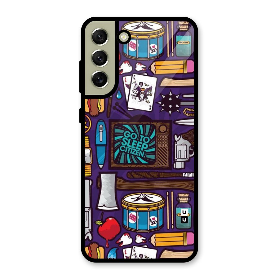 Go To Sleep Glass Back Case for Galaxy S21 FE 5G