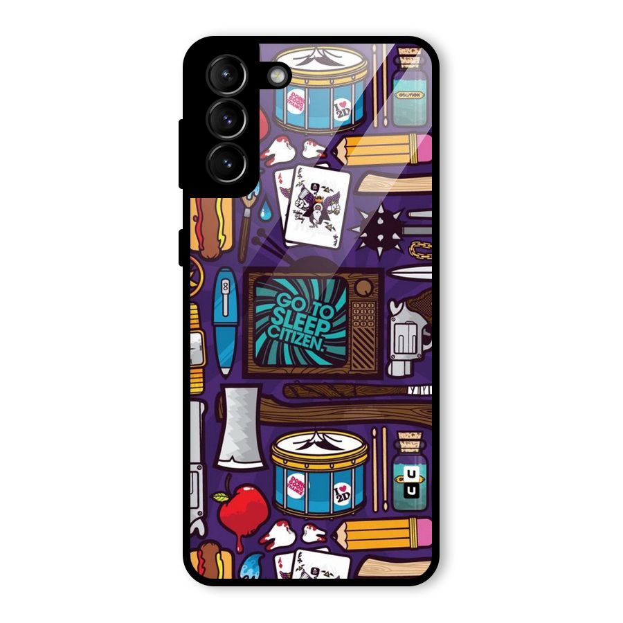 Go To Sleep Glass Back Case for Galaxy S21 Plus