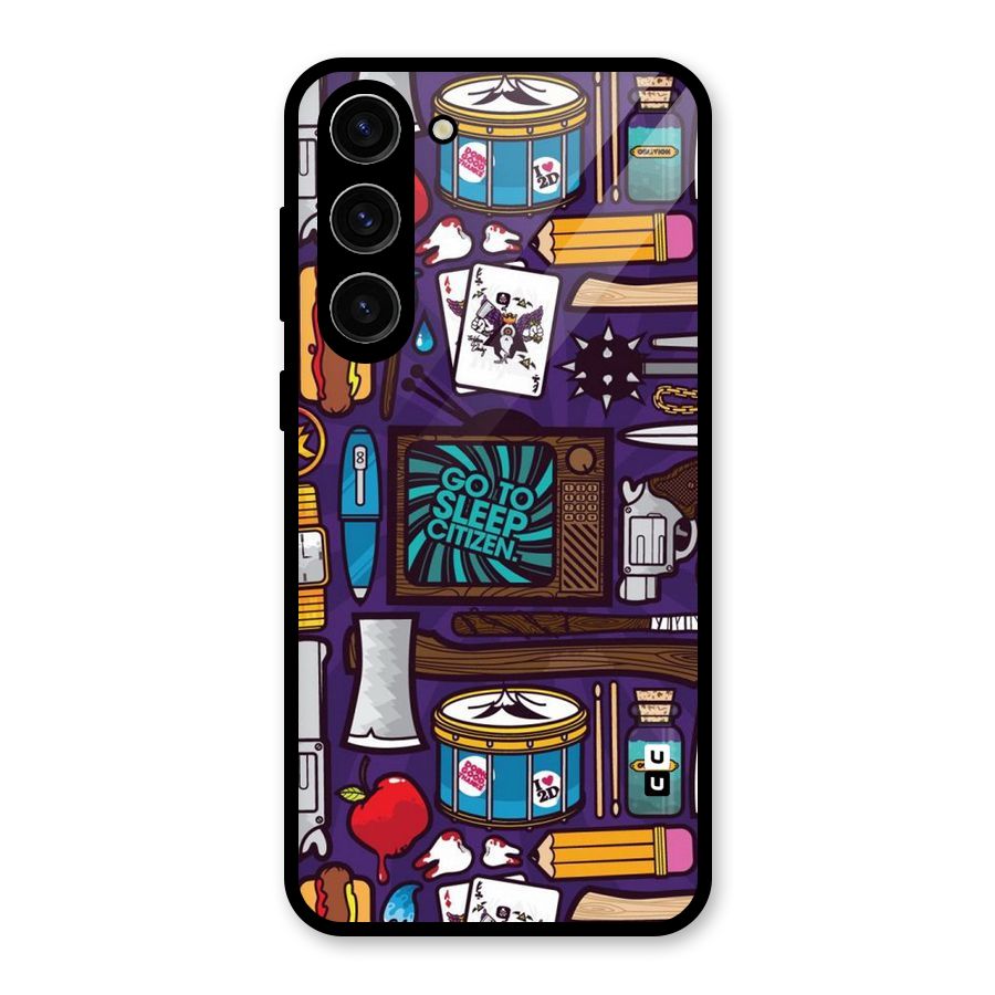 Go To Sleep Glass Back Case for Galaxy S23 Plus